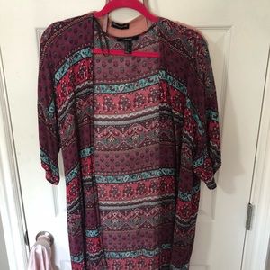 Forever 21 - bohemian, floral cardigan